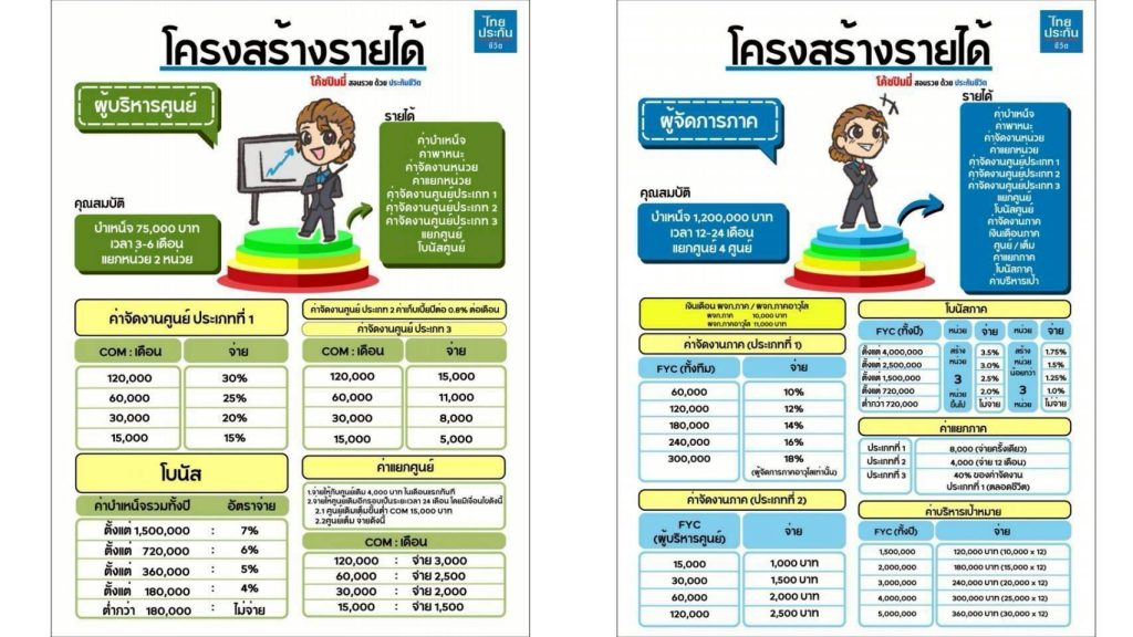 โครงสร้างรายได้ขายประกัน